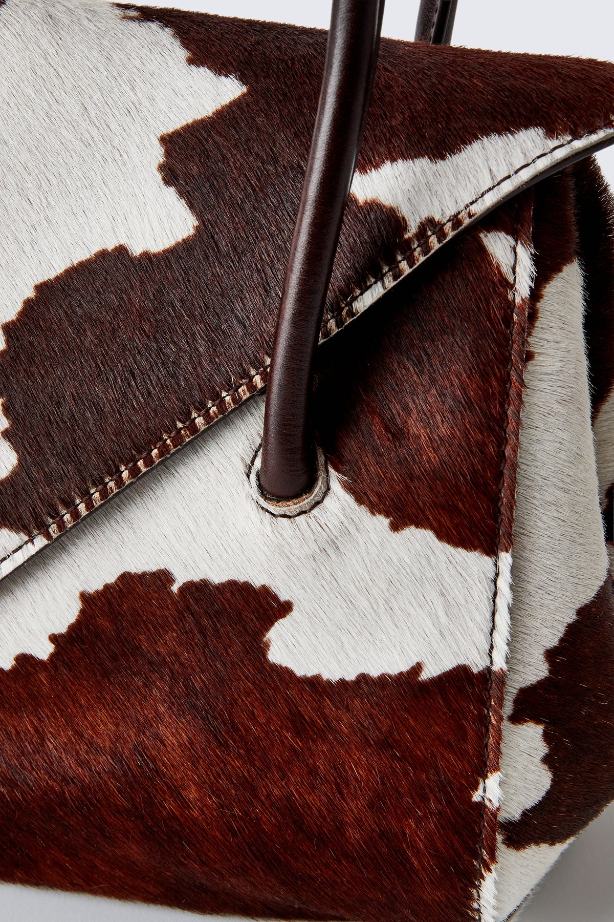 Cow-print Ponyhair Shoulder Bag