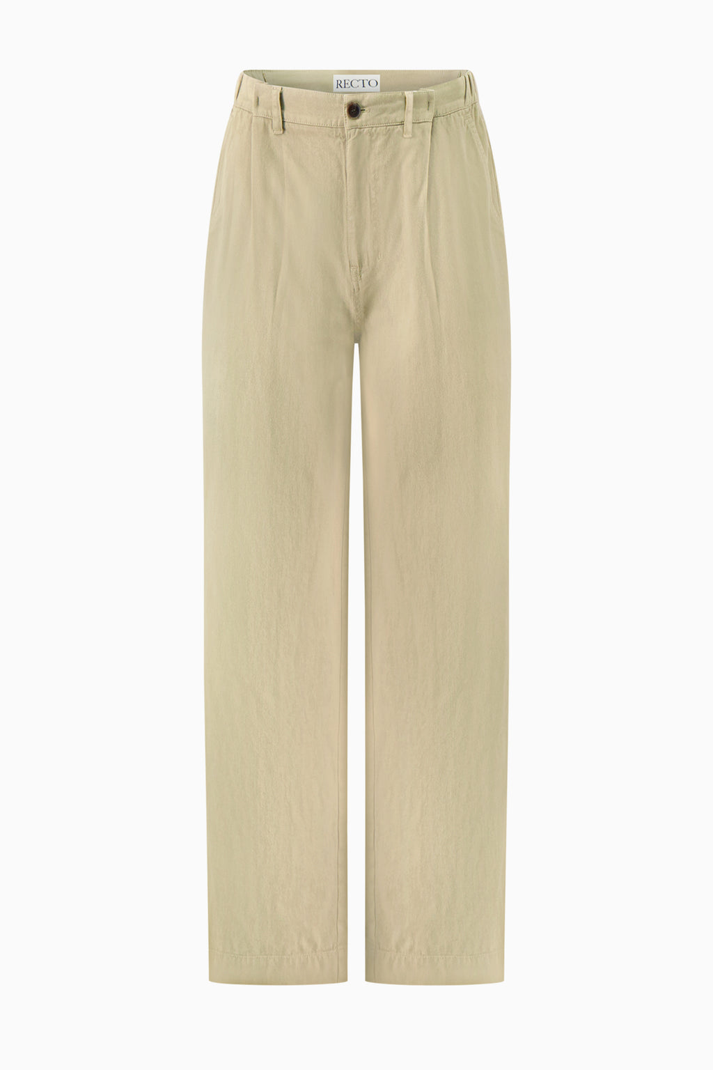 Banding Detail Wide Cotton Pants
