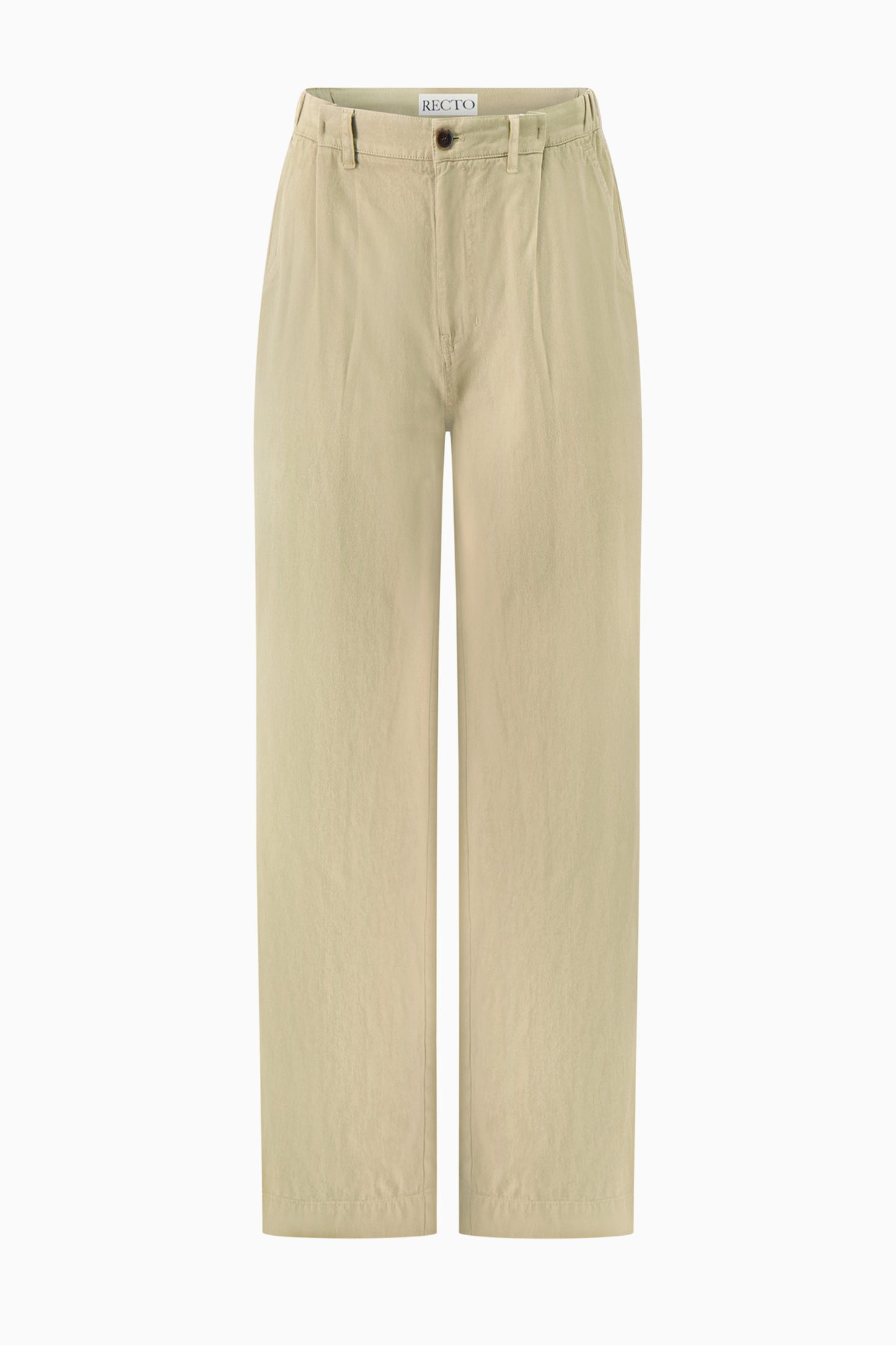 Banding Detail Wide Cotton Pants