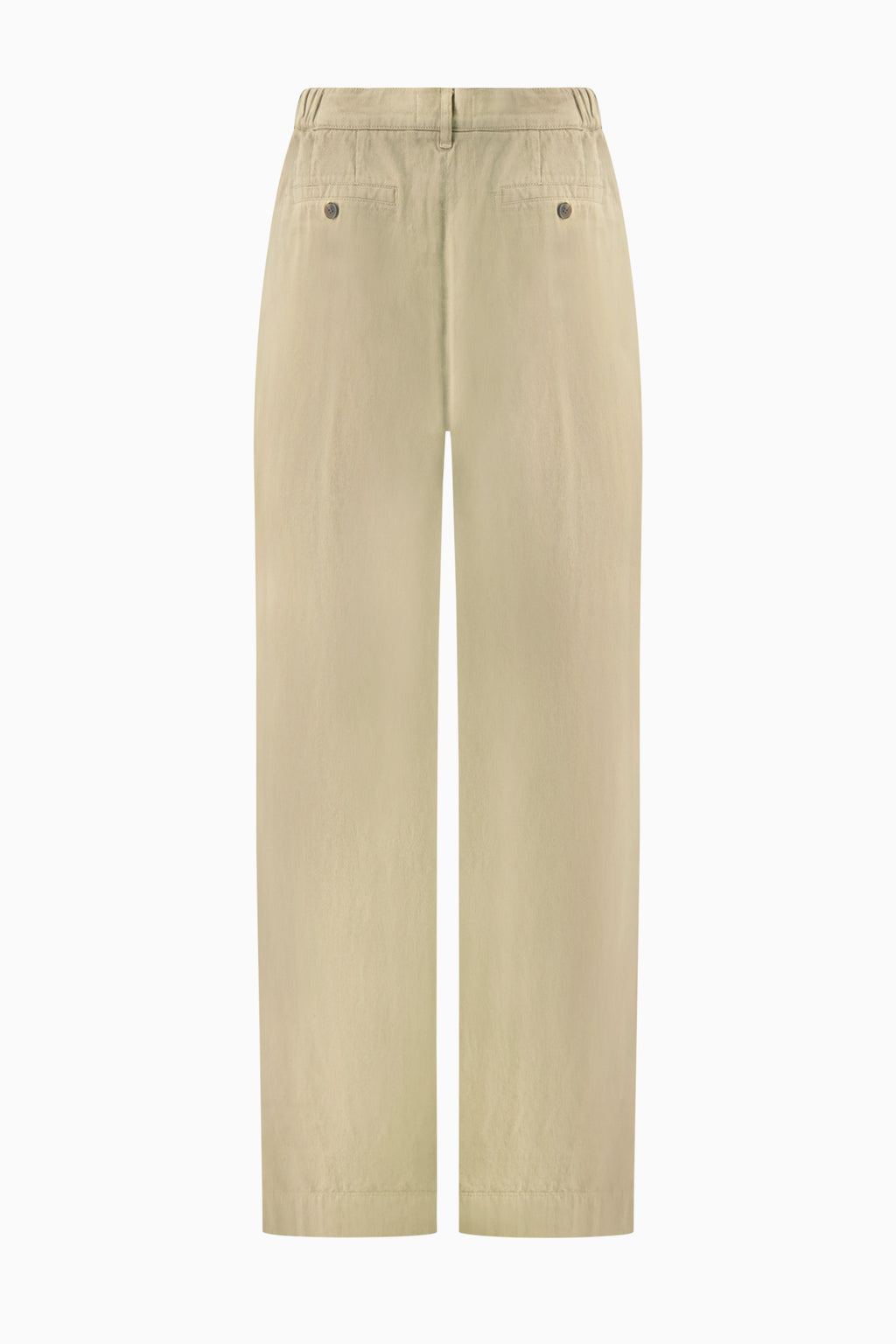 Banding Detail Wide Cotton Pants