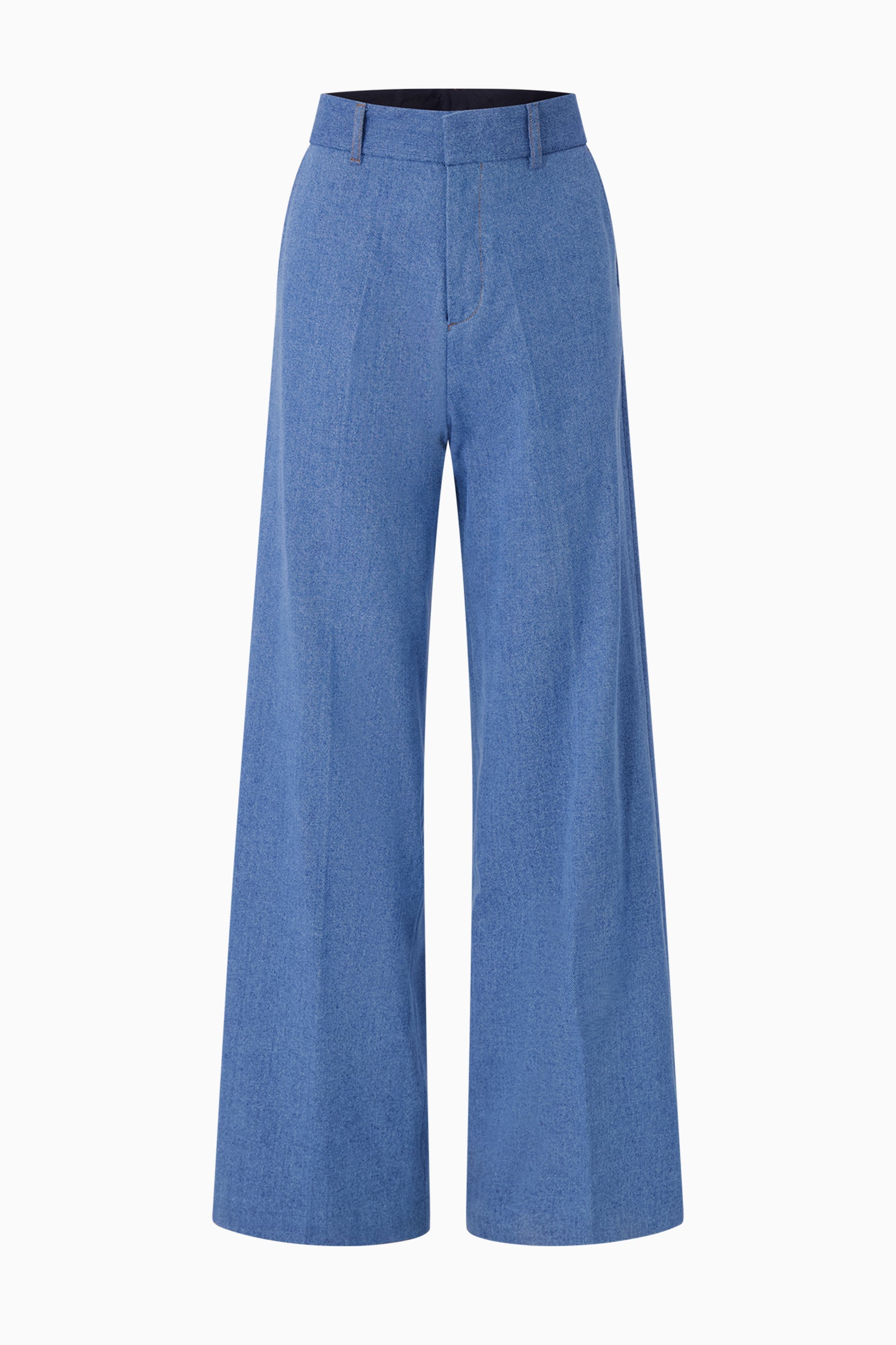 Front view of Bettter denim trousers.