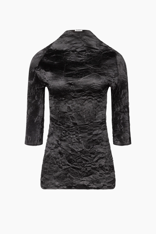 Dahlia Pleated Top - Black