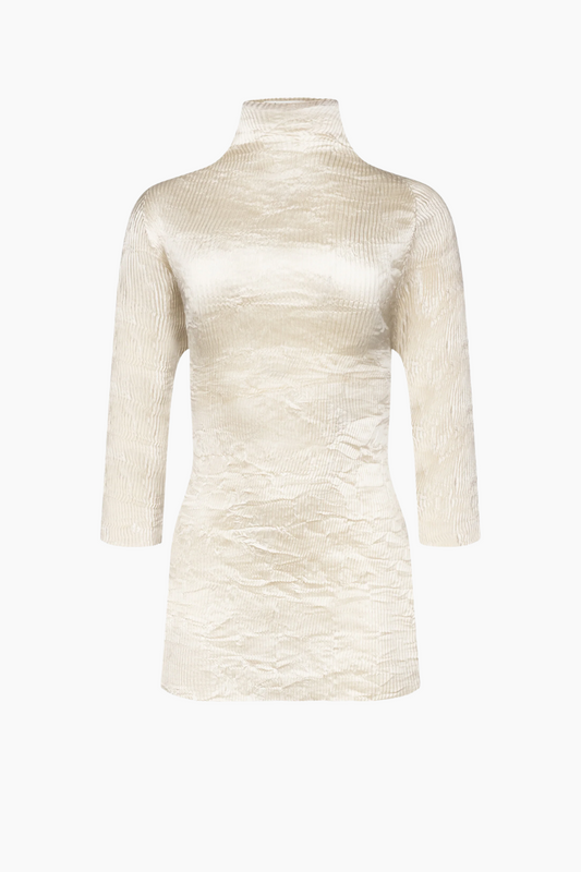 Dahlia Pleated Top - Cream