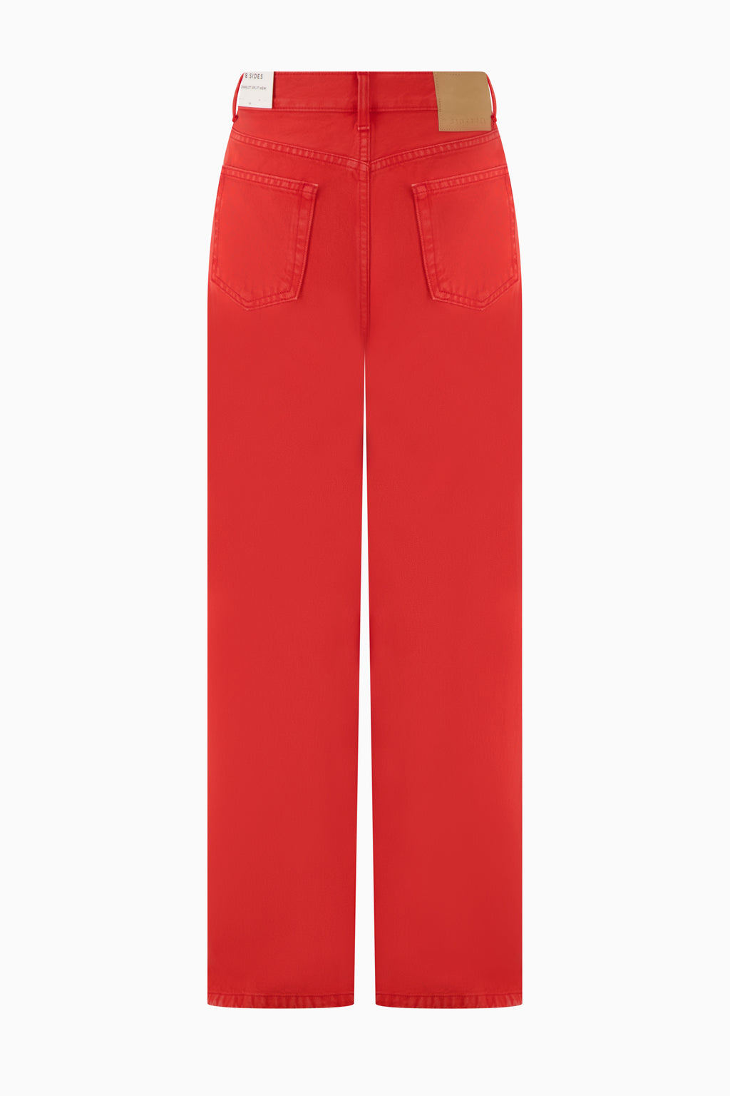 Charlot Split Hem Jean - Faded Tomato Overdye