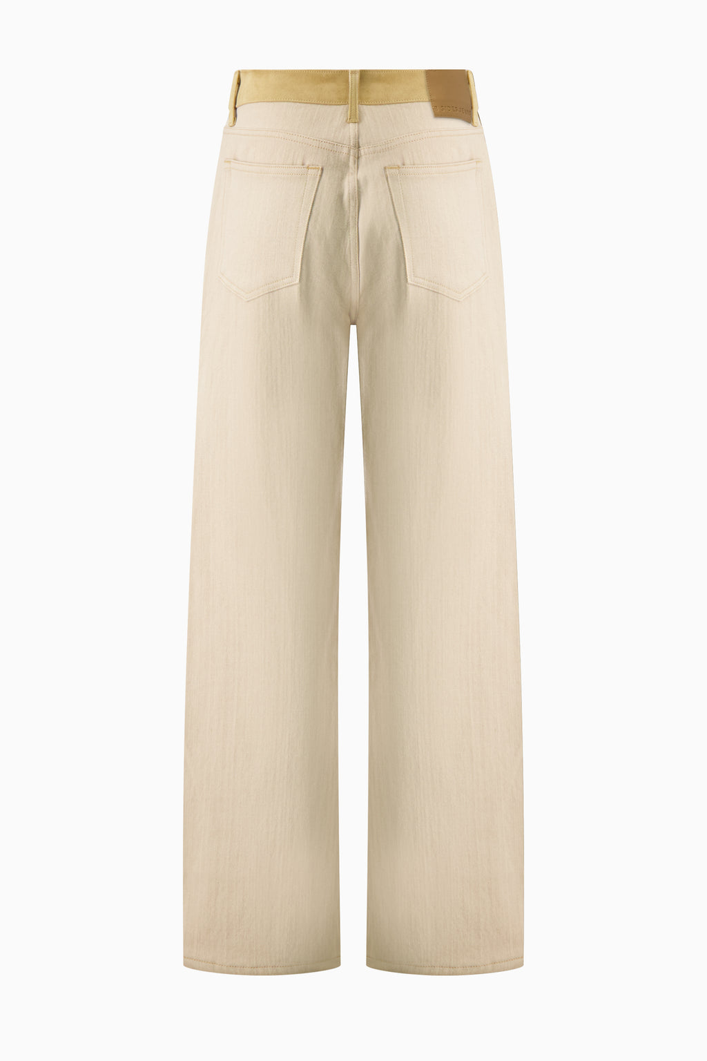 Charlot Split Hem Jean - Palomino Suede