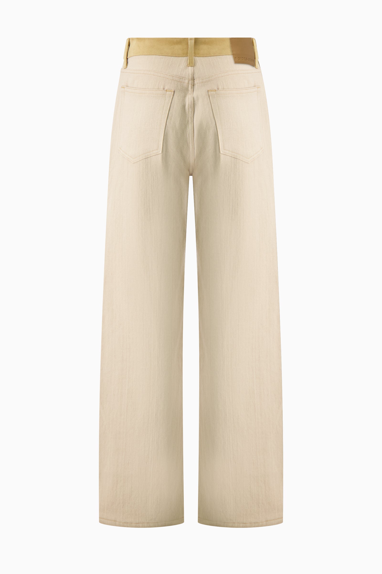 Charlot Split Hem Jean - Palomino Suede