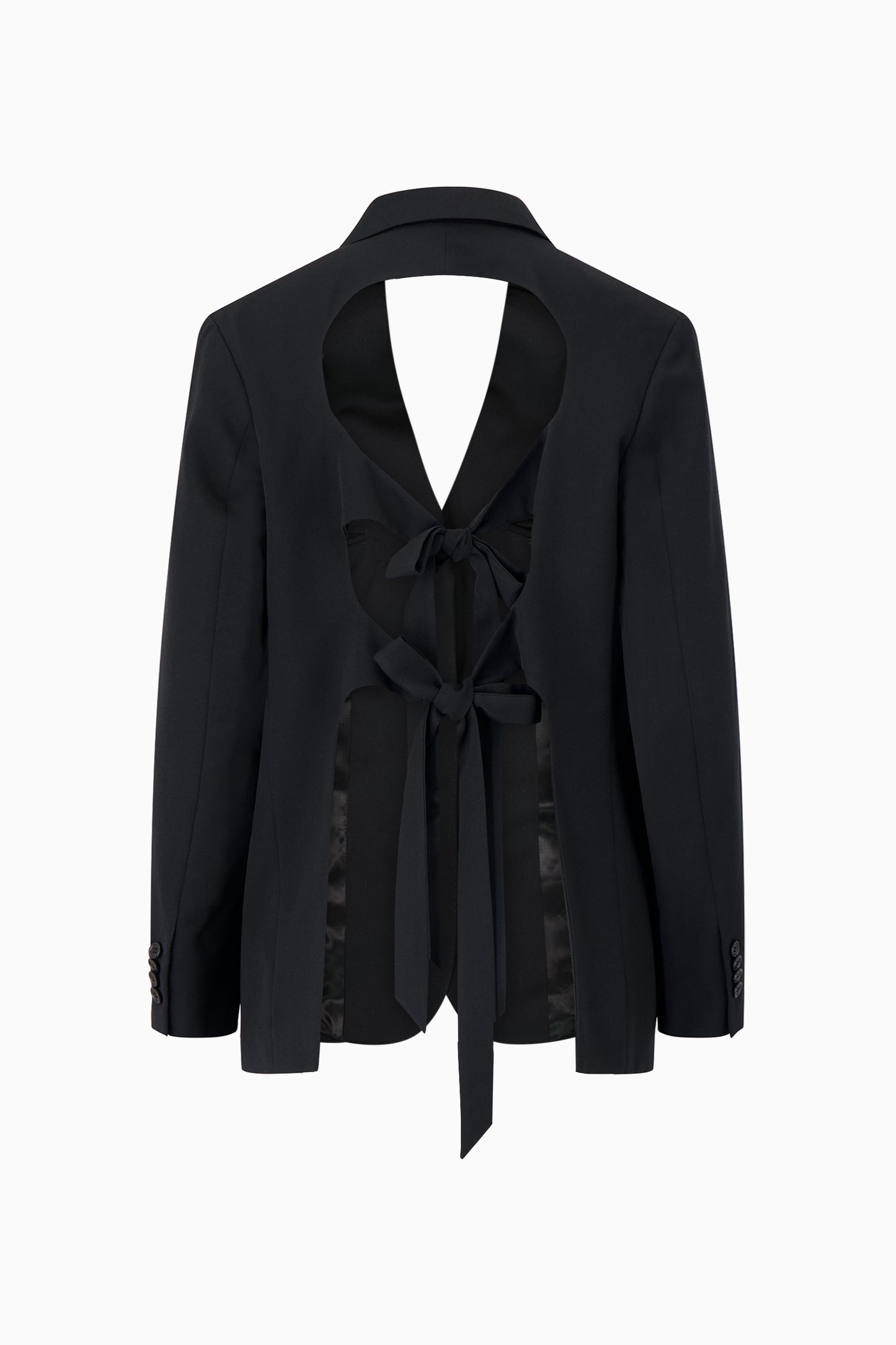 Back Cut Out Bow Jacket