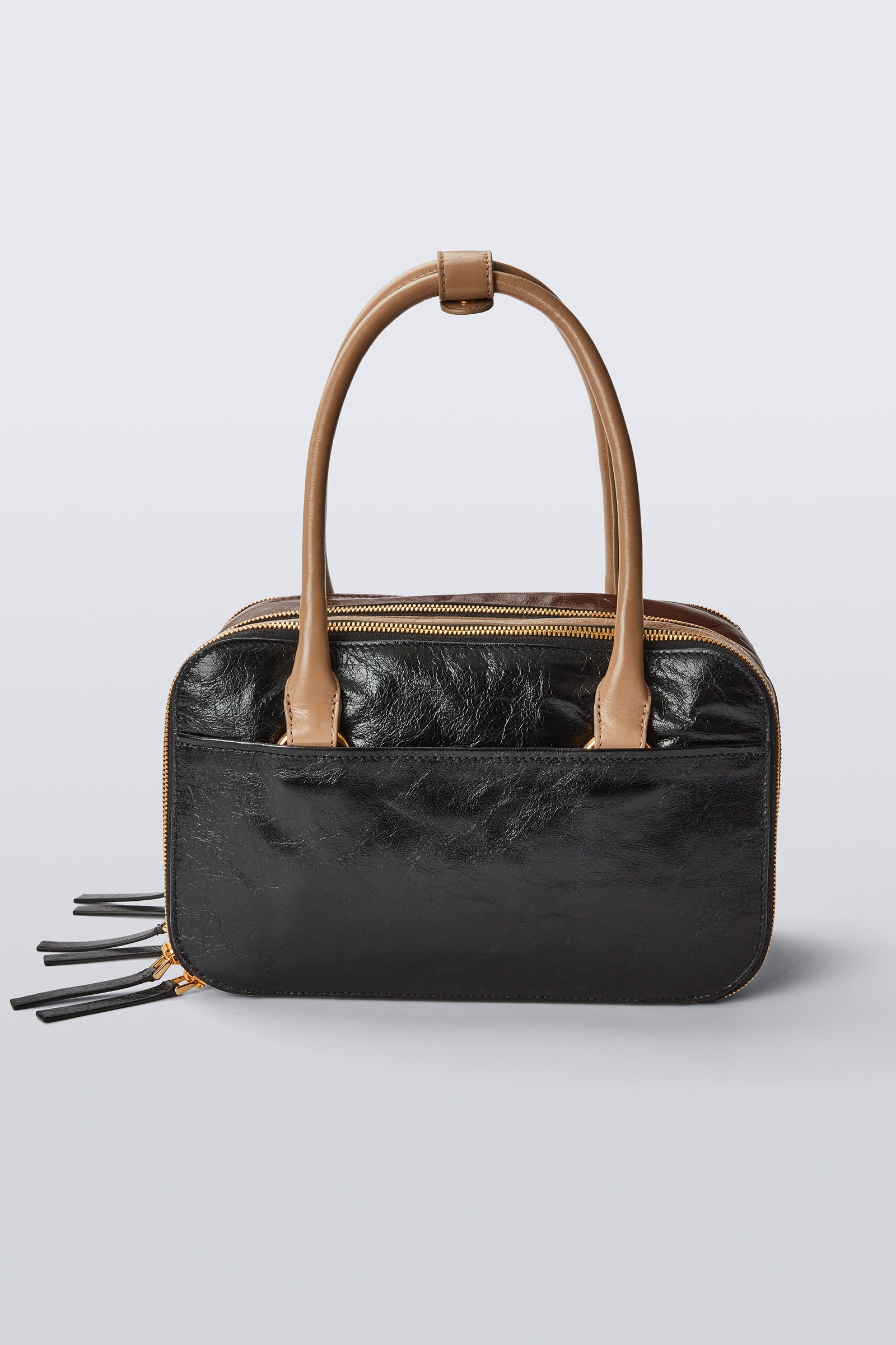 Boxyne Bag - Black/Brown/Taupe