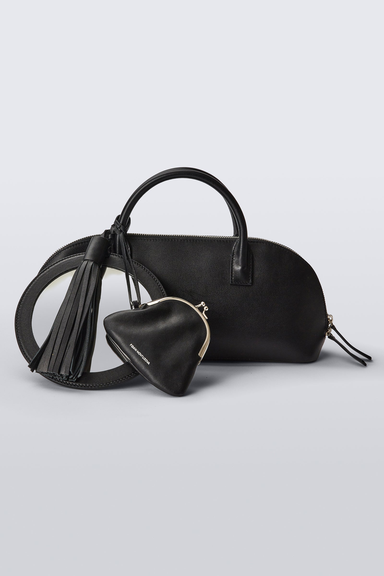 Eliza Black Leather Bag