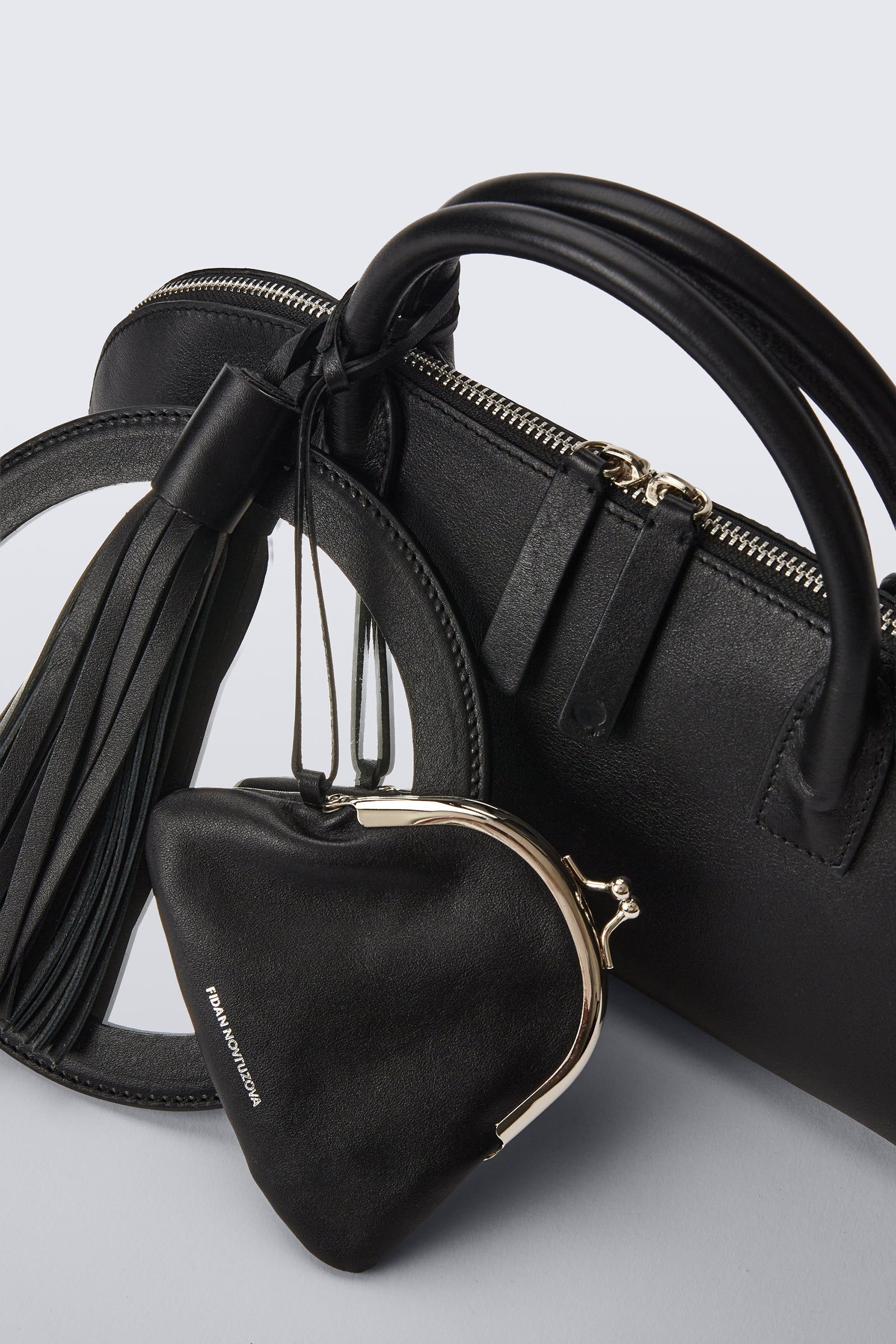 Eliza Black Leather Bag