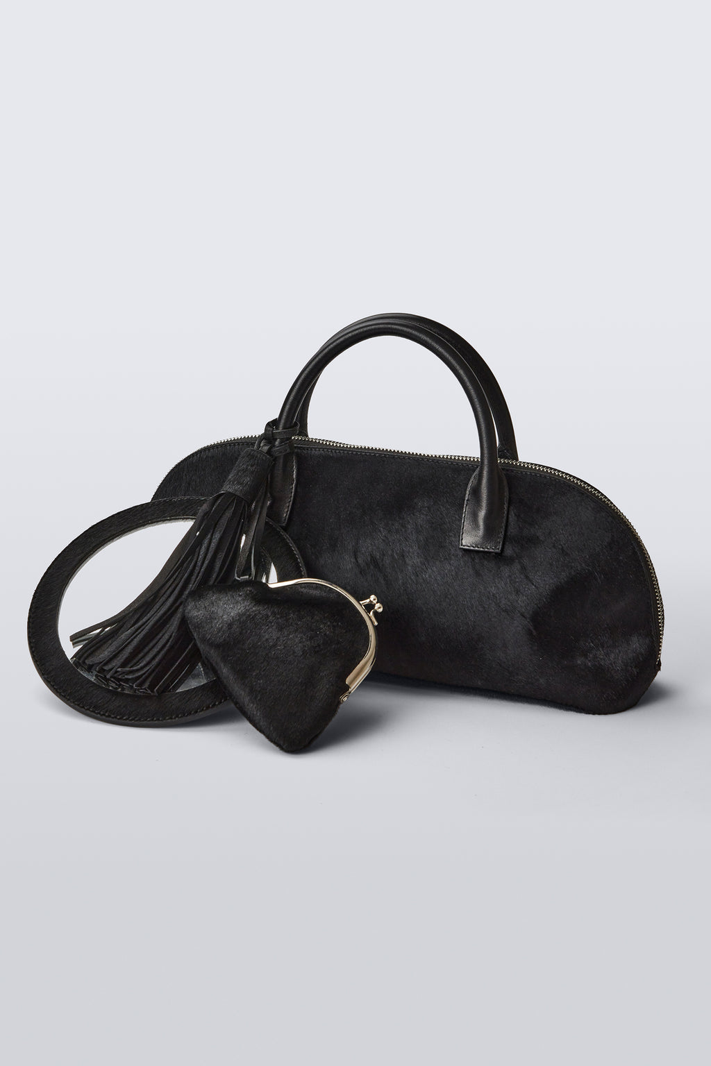 Eliza Black Cowhide Bag