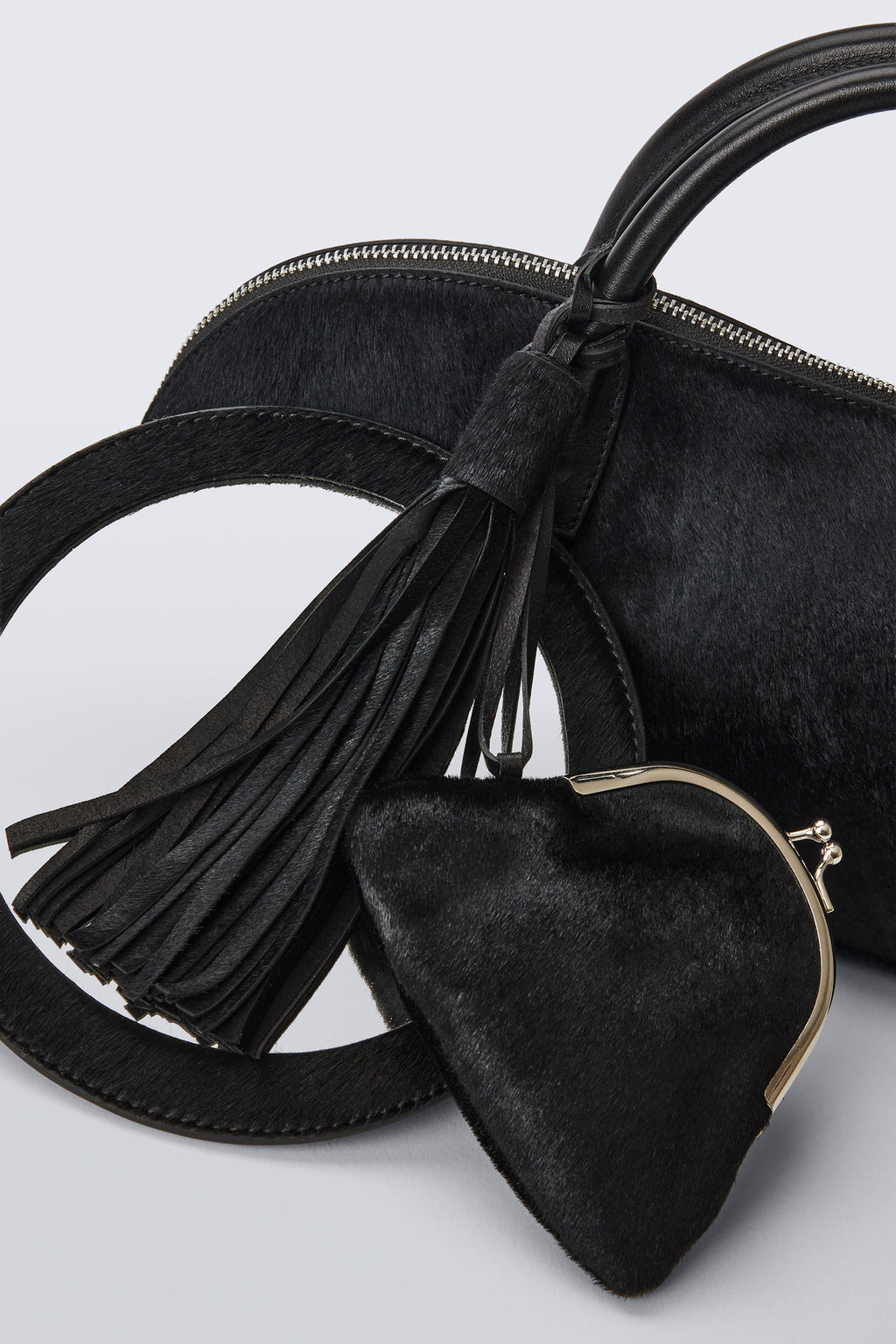 Eliza Black Cowhide Bag