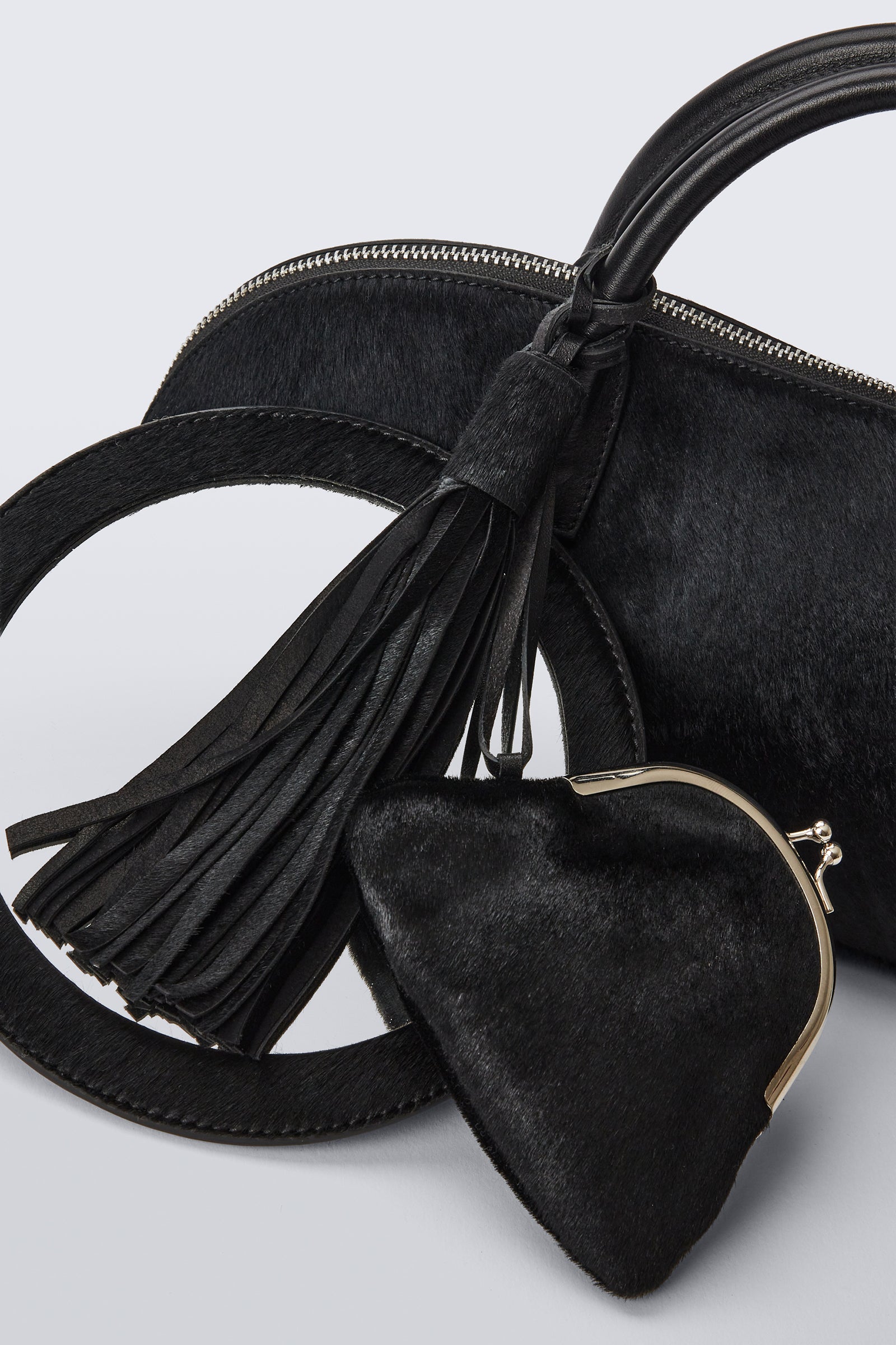 Eliza Black Cowhide Bag