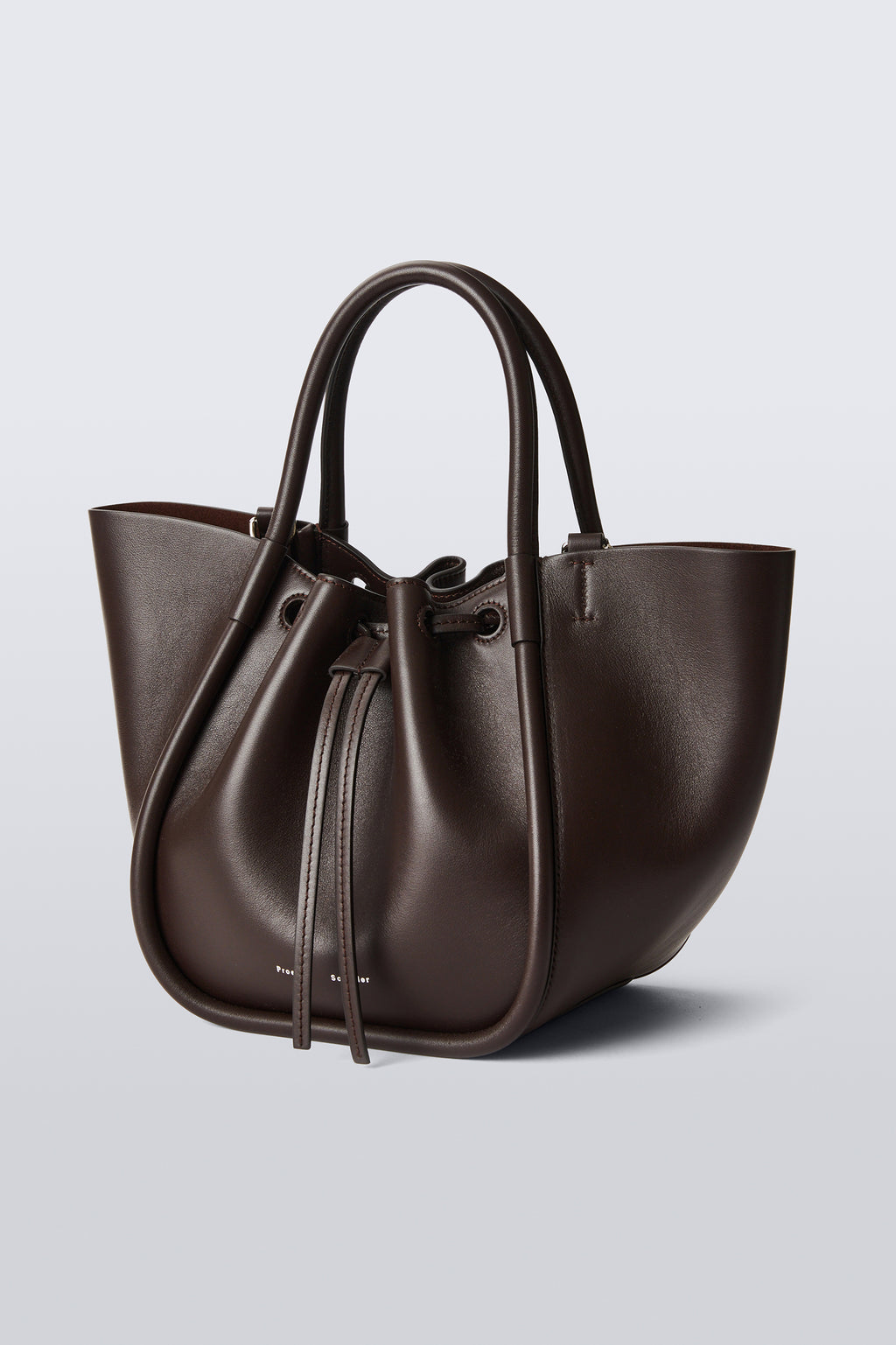 Small Ruched Tote - Espresso