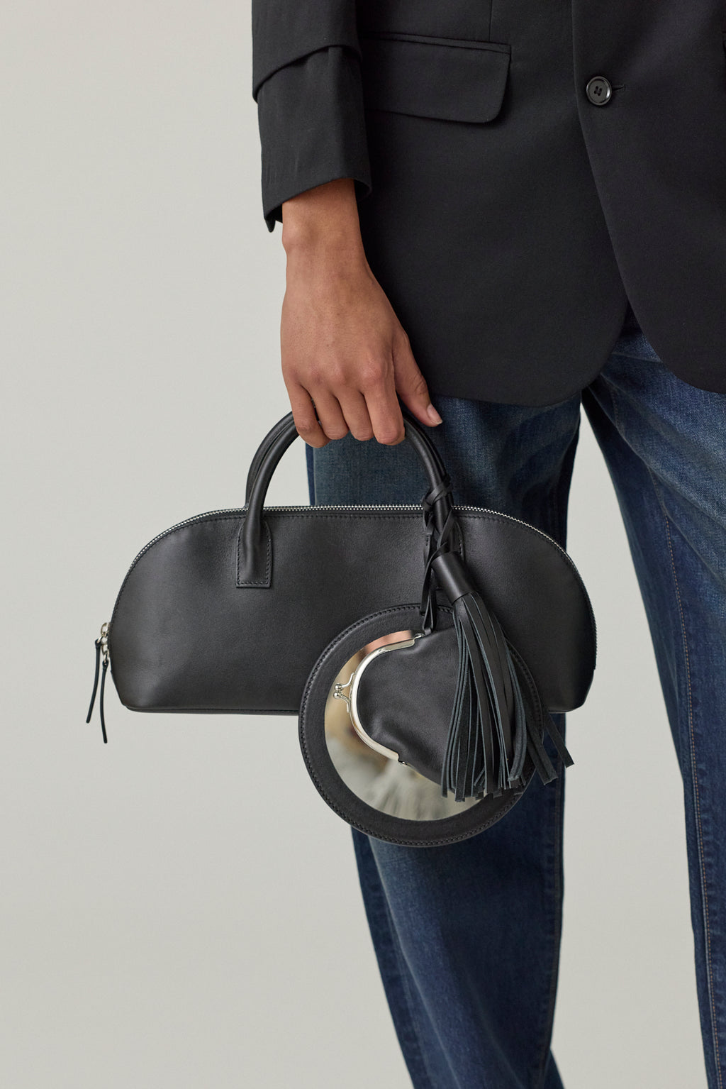 Eliza Black Leather Bag