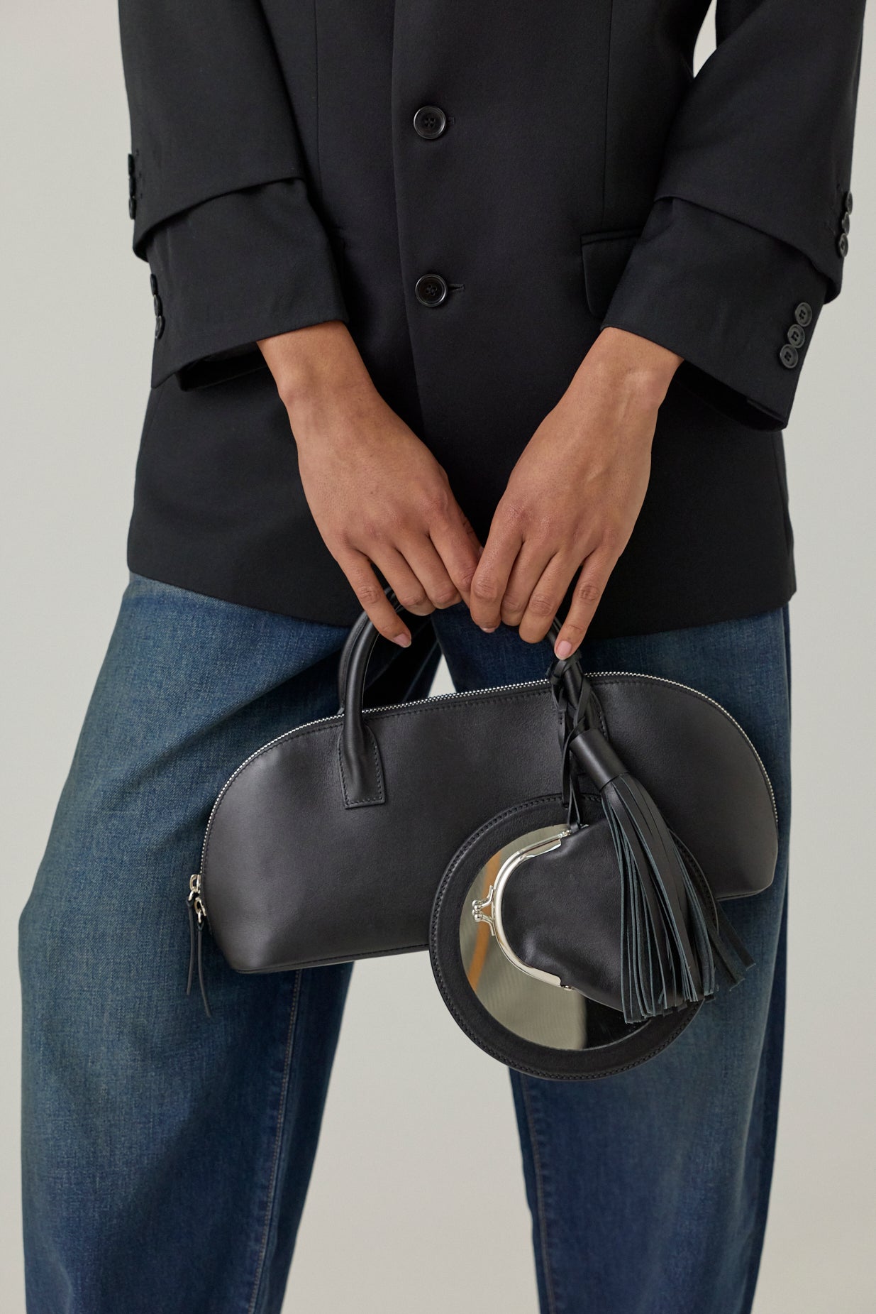 Eliza Black Leather Bag