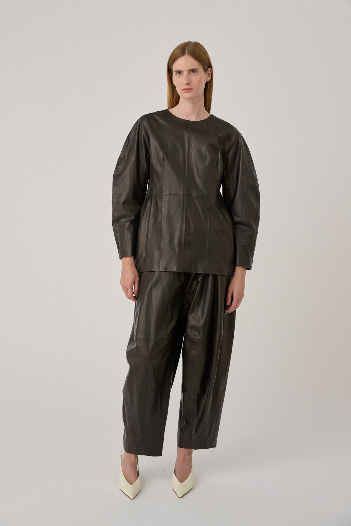 Emory Blouse - Leather