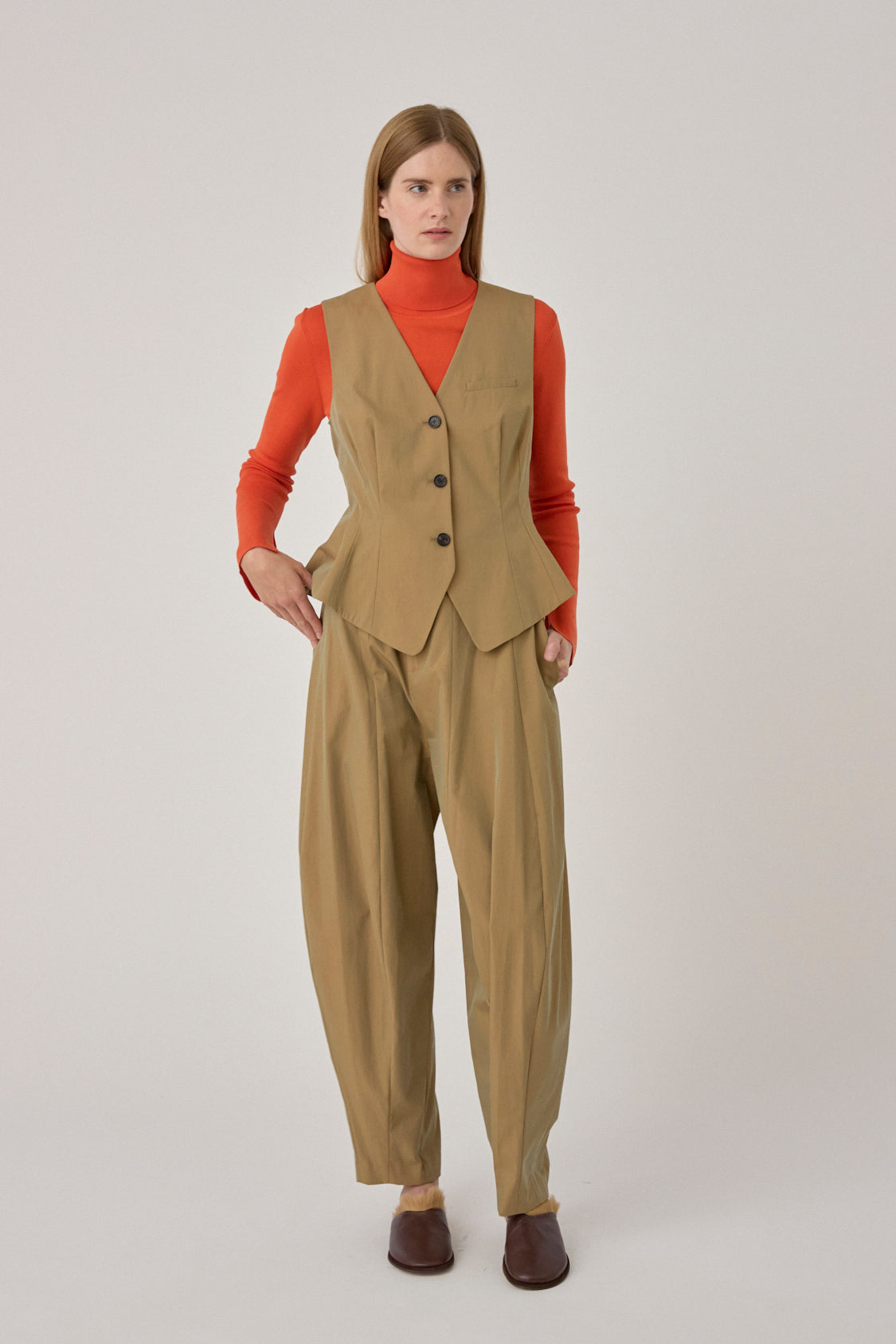 Blaine Persimmon Pant - Khaki