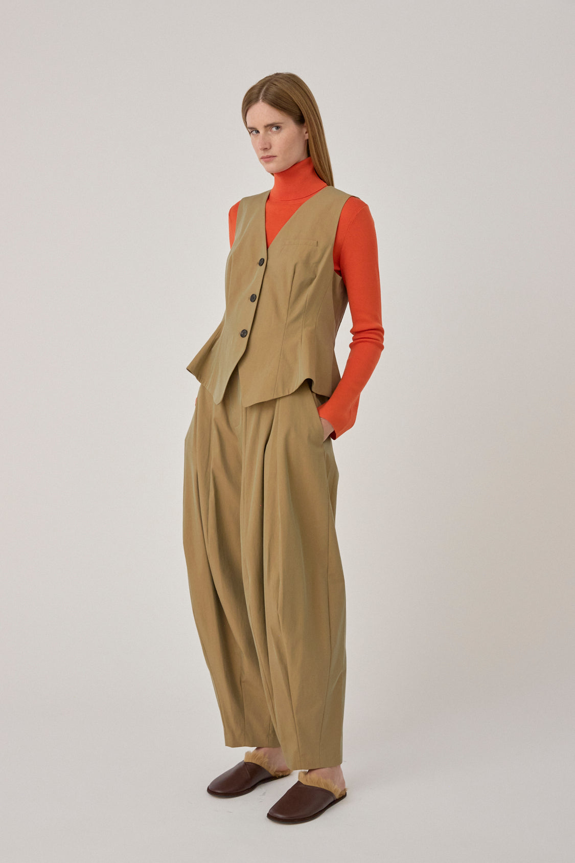 Blaine Persimmon Pant - Khaki