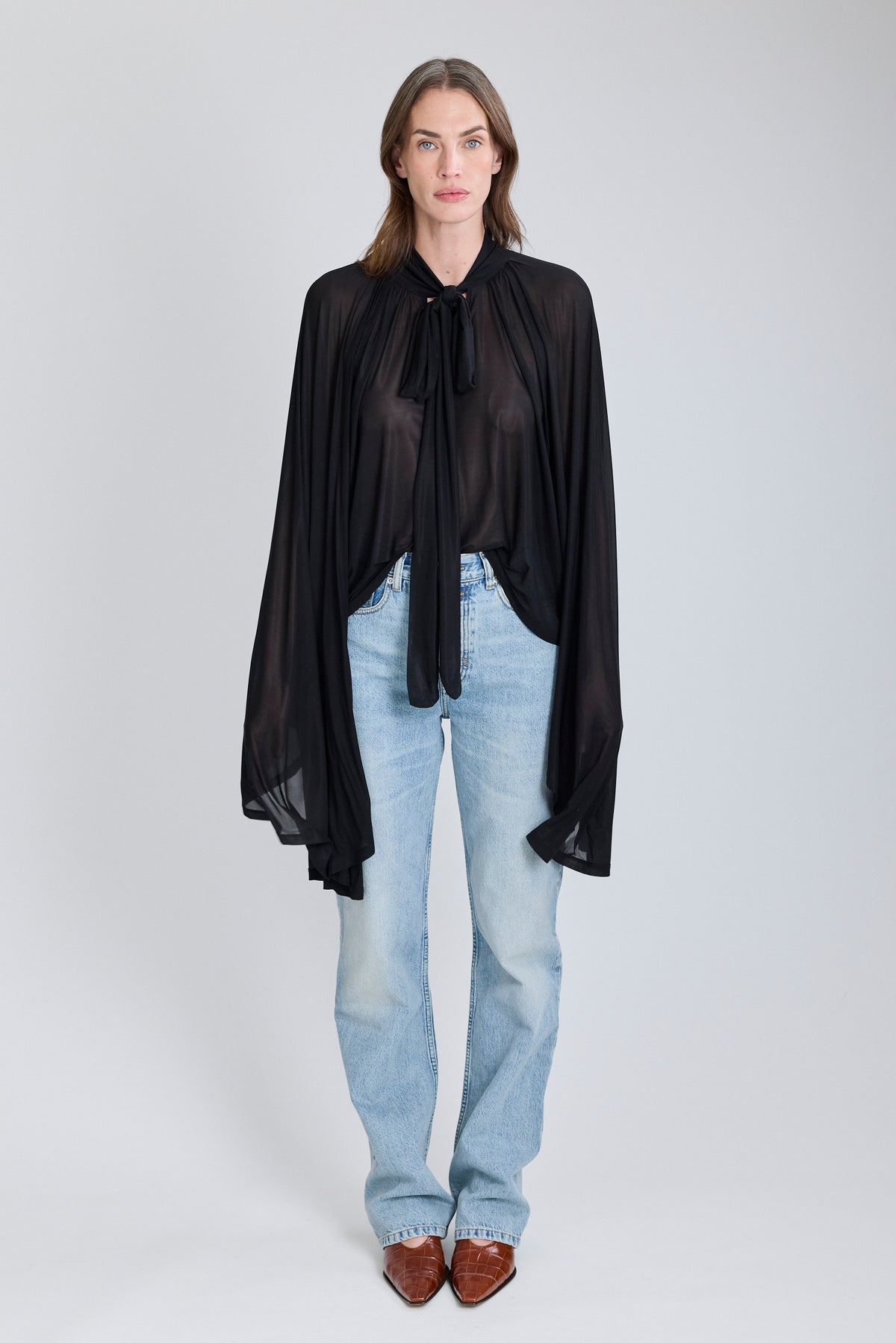 Top Collants Blouse - Black