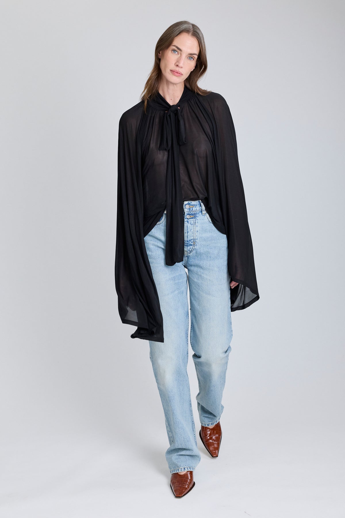 Top Collants Blouse - Black
