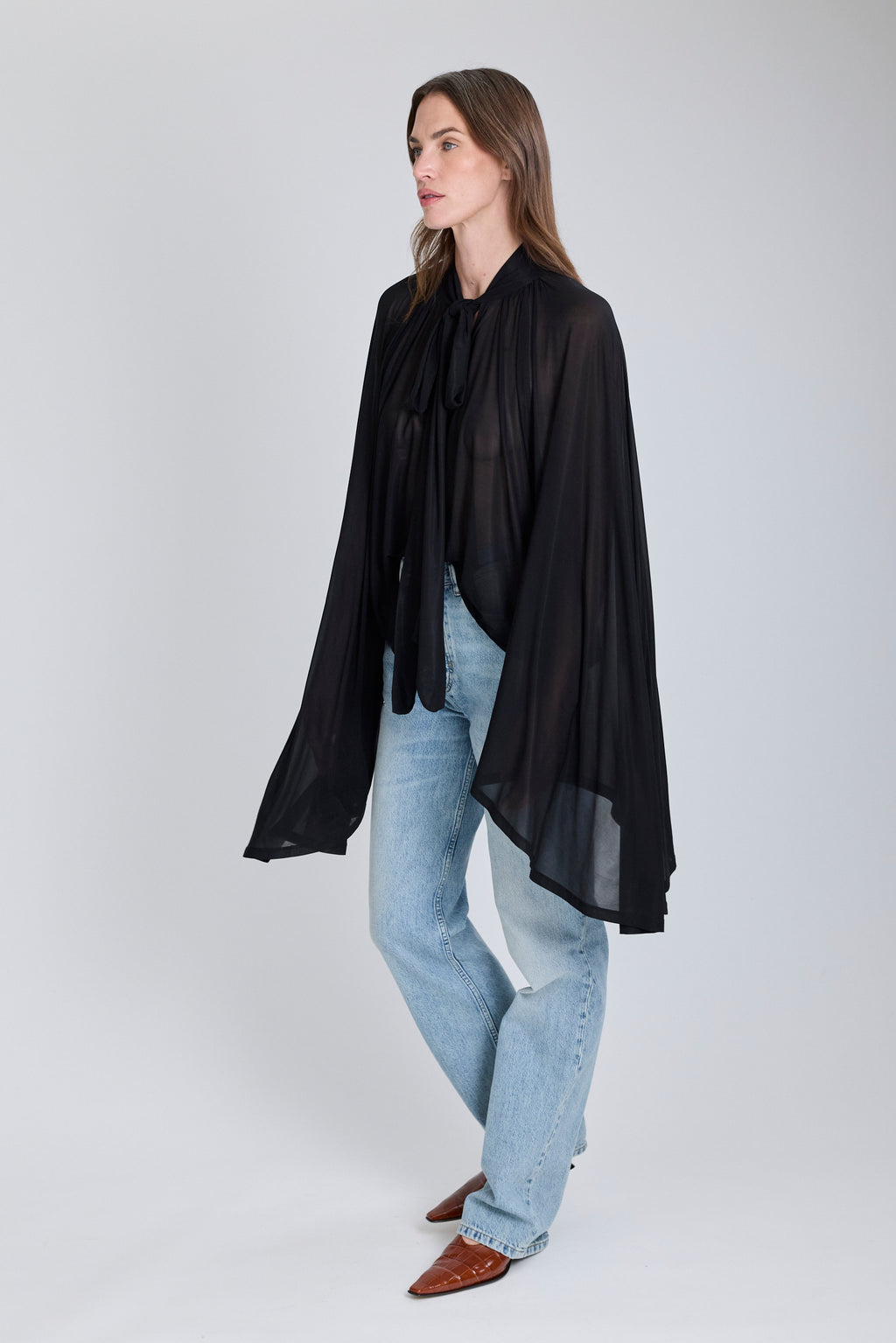 Top Collants Blouse - Black