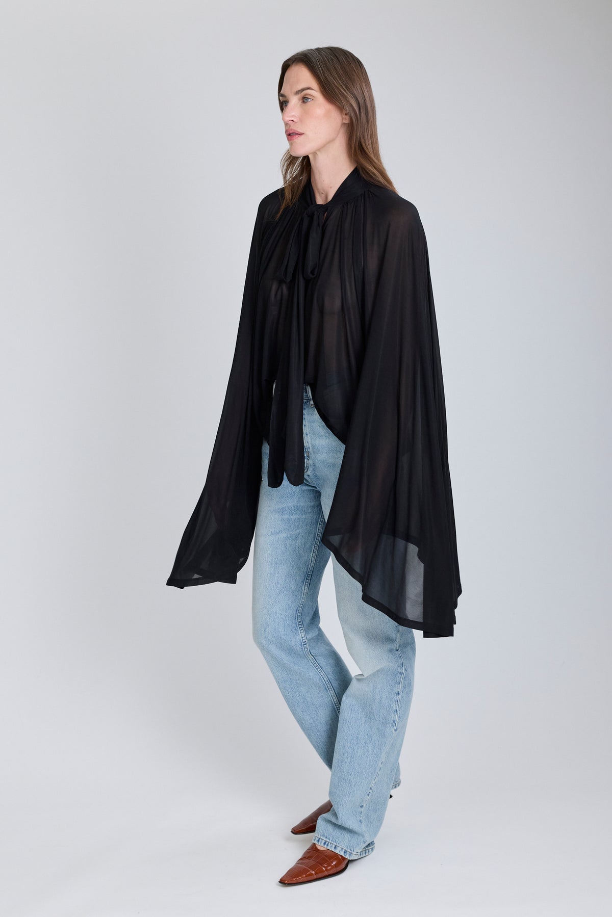 Top Collants Blouse - Black