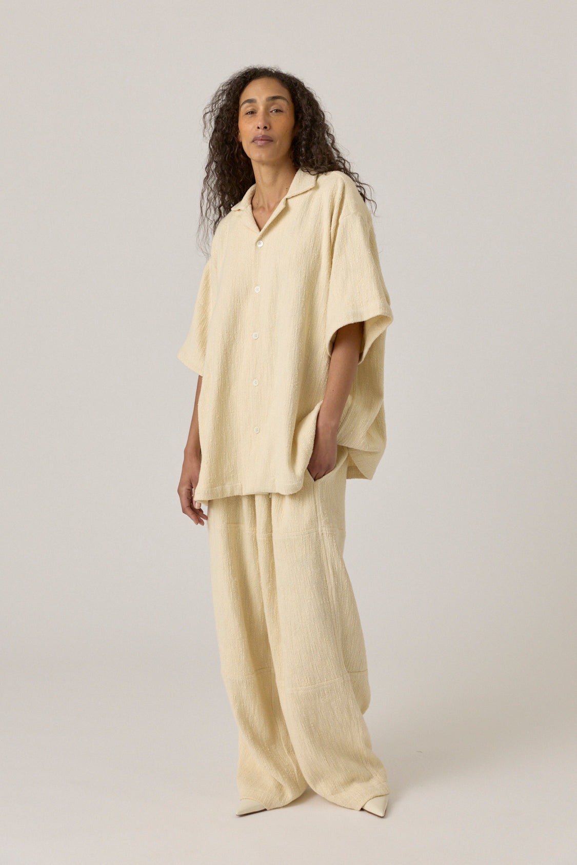 The Parachute Pant - Ecru Flamme