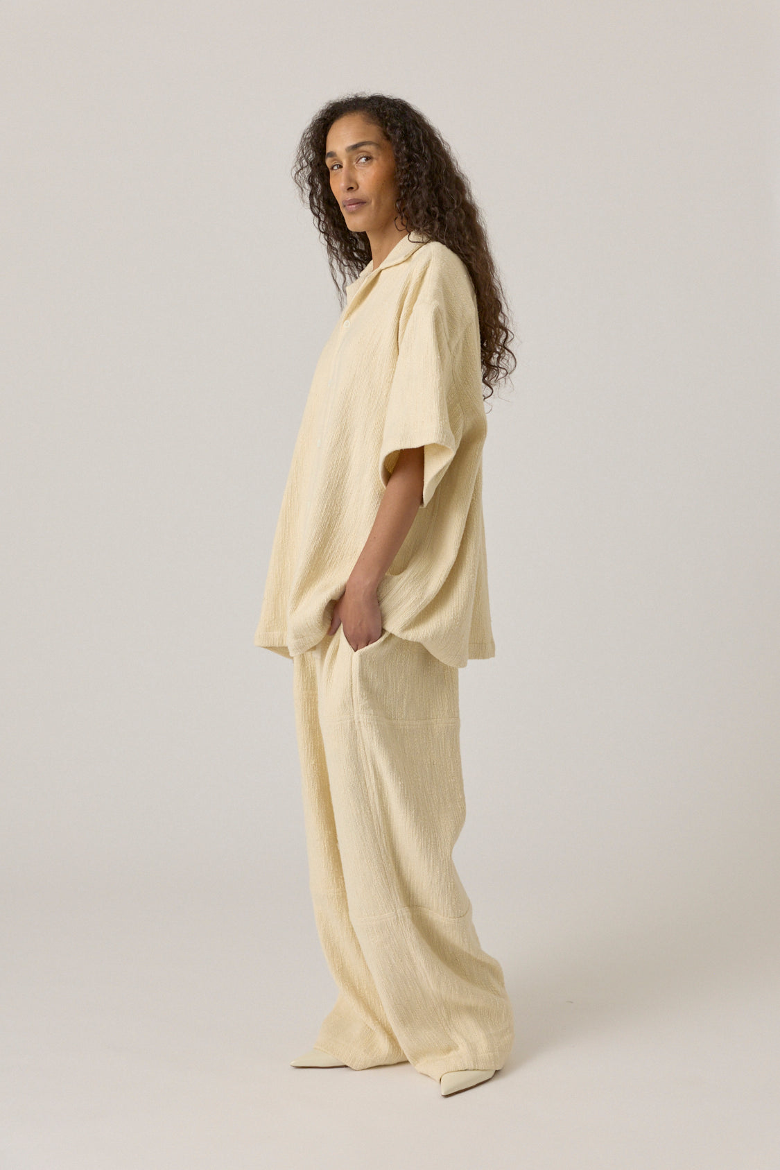 The Parachute Pant - Ecru Flamme