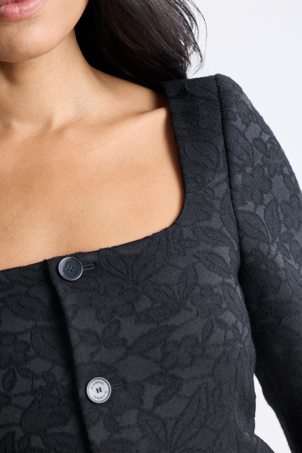 Square Neck Tailoring Jacket Dress