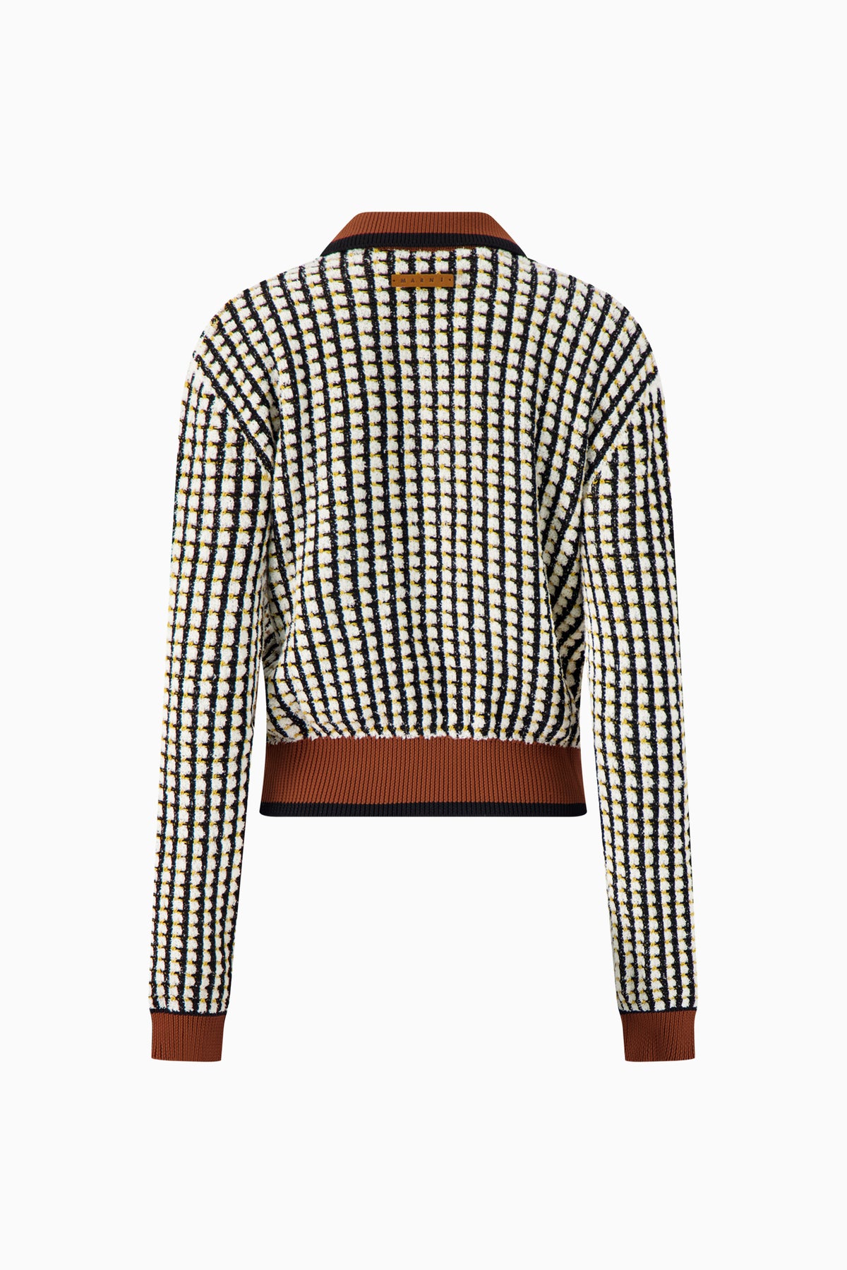 Cardigan with Polo Neck