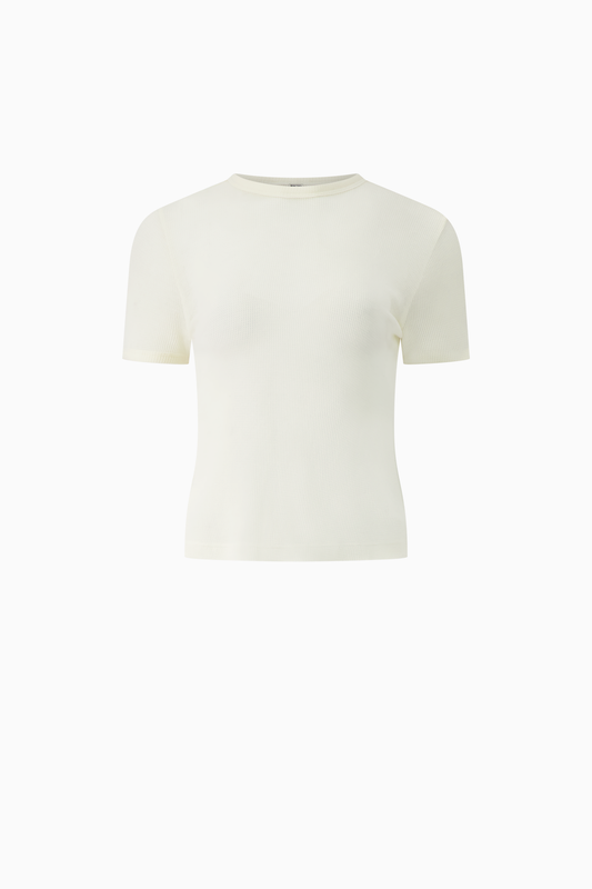 Cashmere Blend Fitted Tee