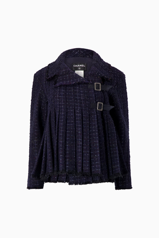 Chanel Pleated Tweed Jacket