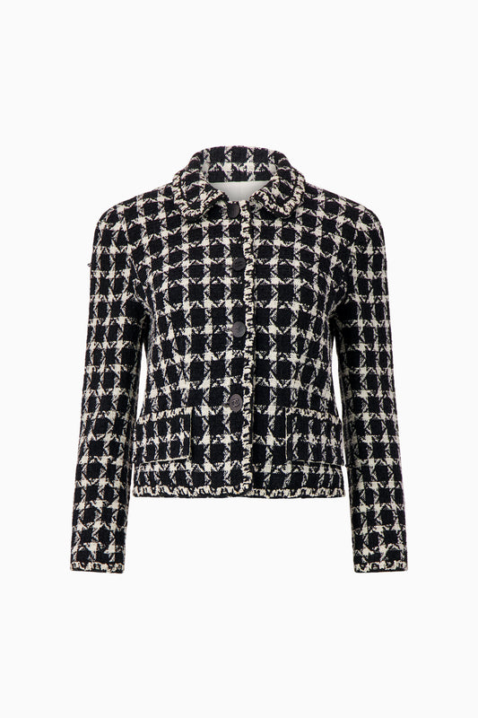 Chanel Tweed Black & White Jacket