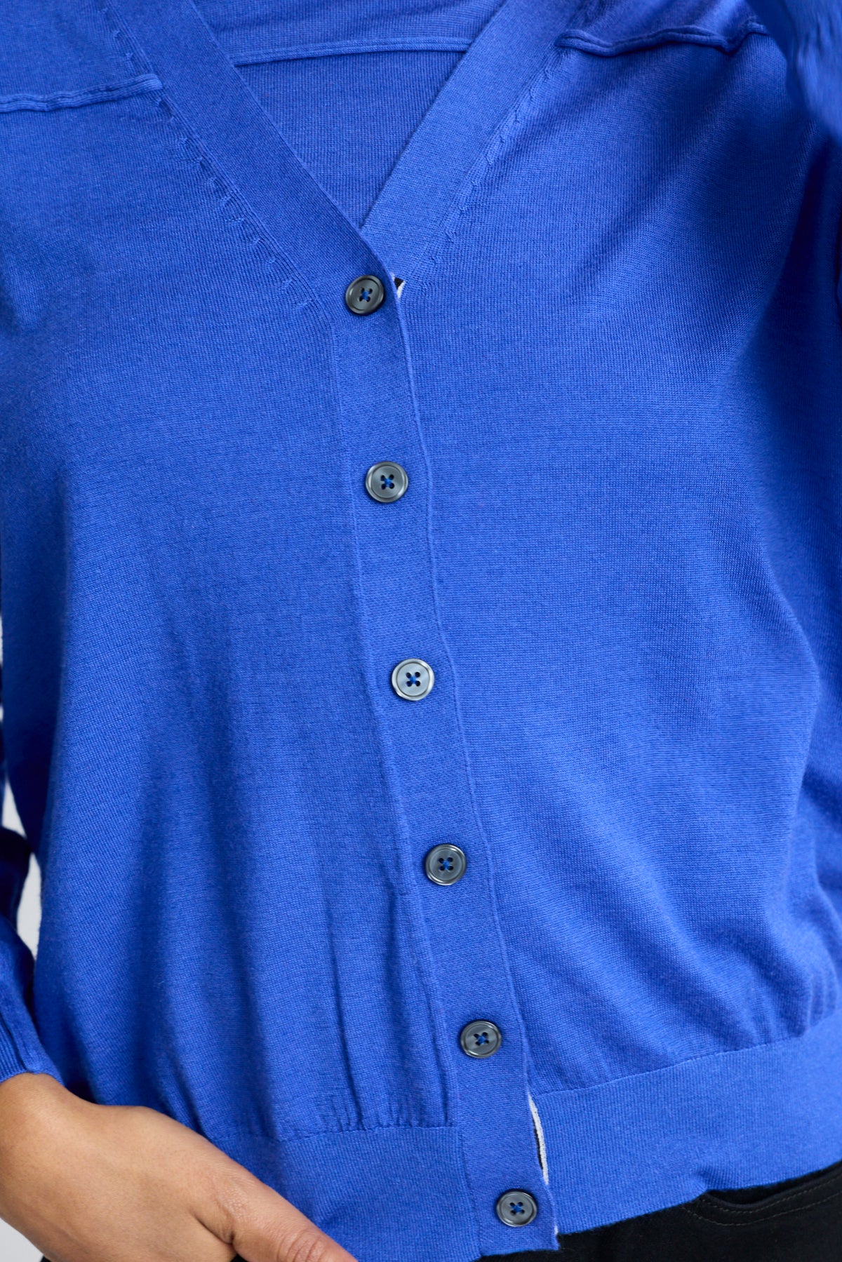 Silk Lightweight Cardigan - Tanzanite
