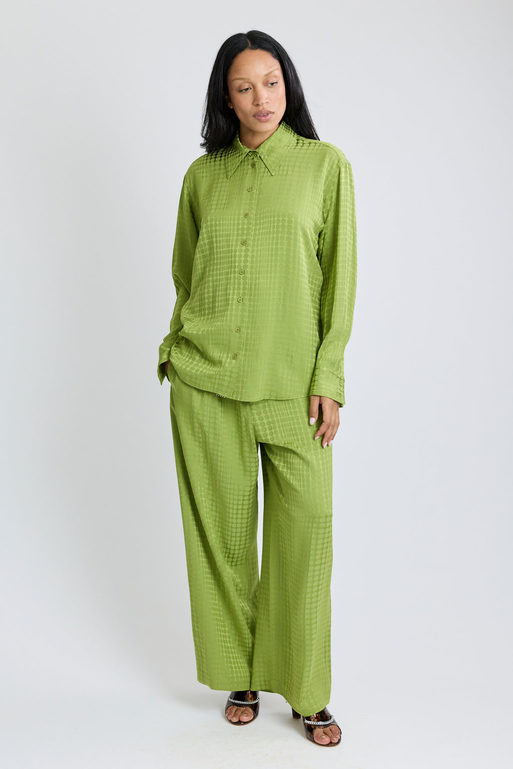 Wiggle Dot Jacquard Classic Shirt
