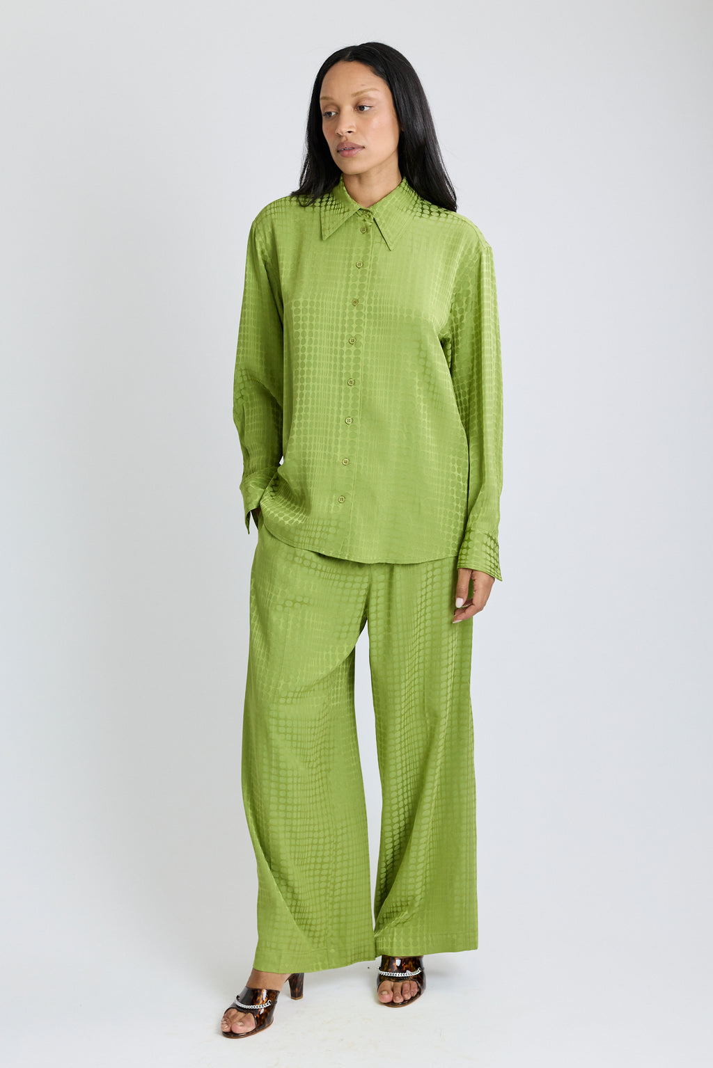 Wiggle Dot Jacquard Classic Shirt