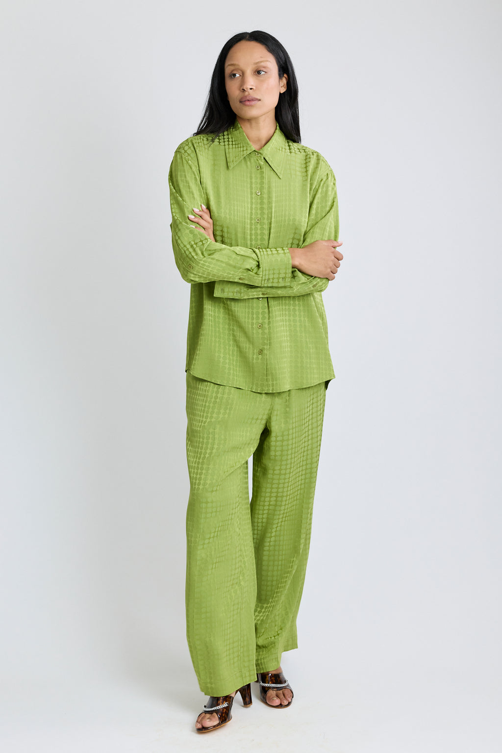 Wiggle Dot Jacquard Classic Shirt