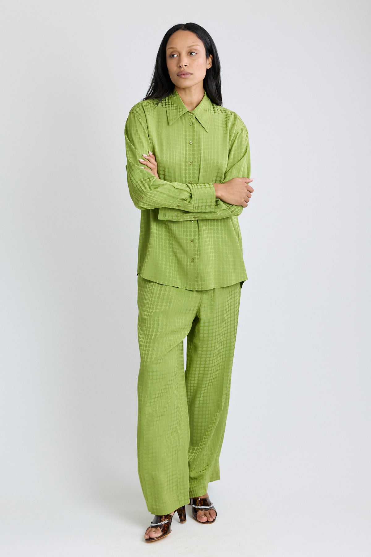 Wiggle Dot Jacquard Classic Shirt