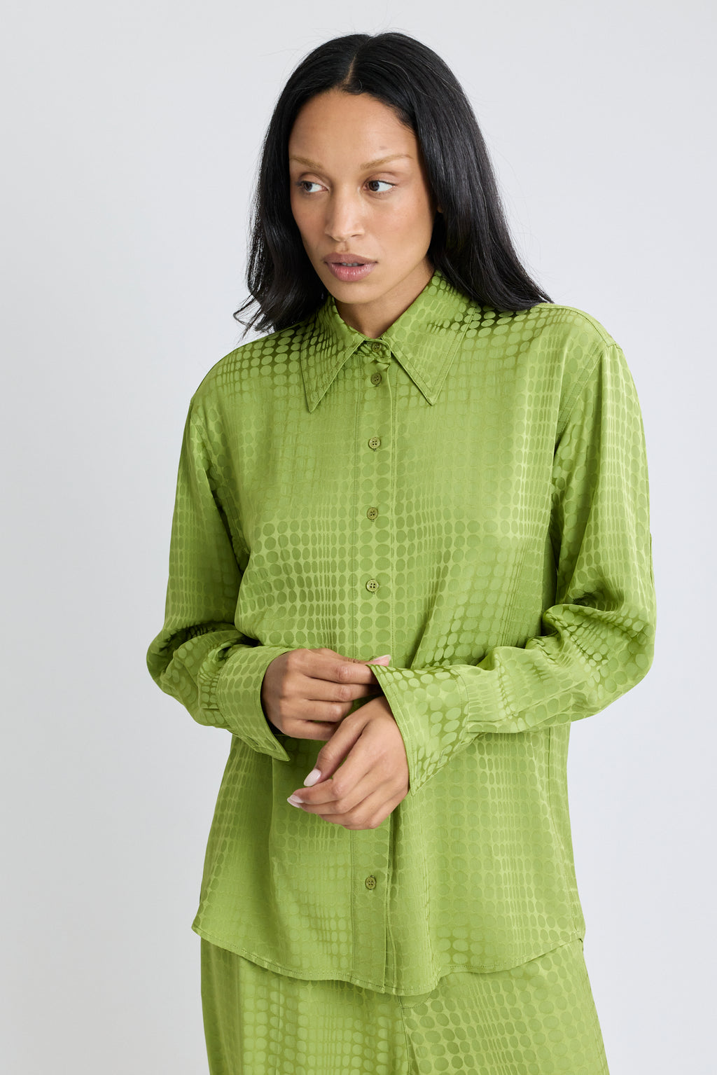 Wiggle Dot Jacquard Classic Shirt