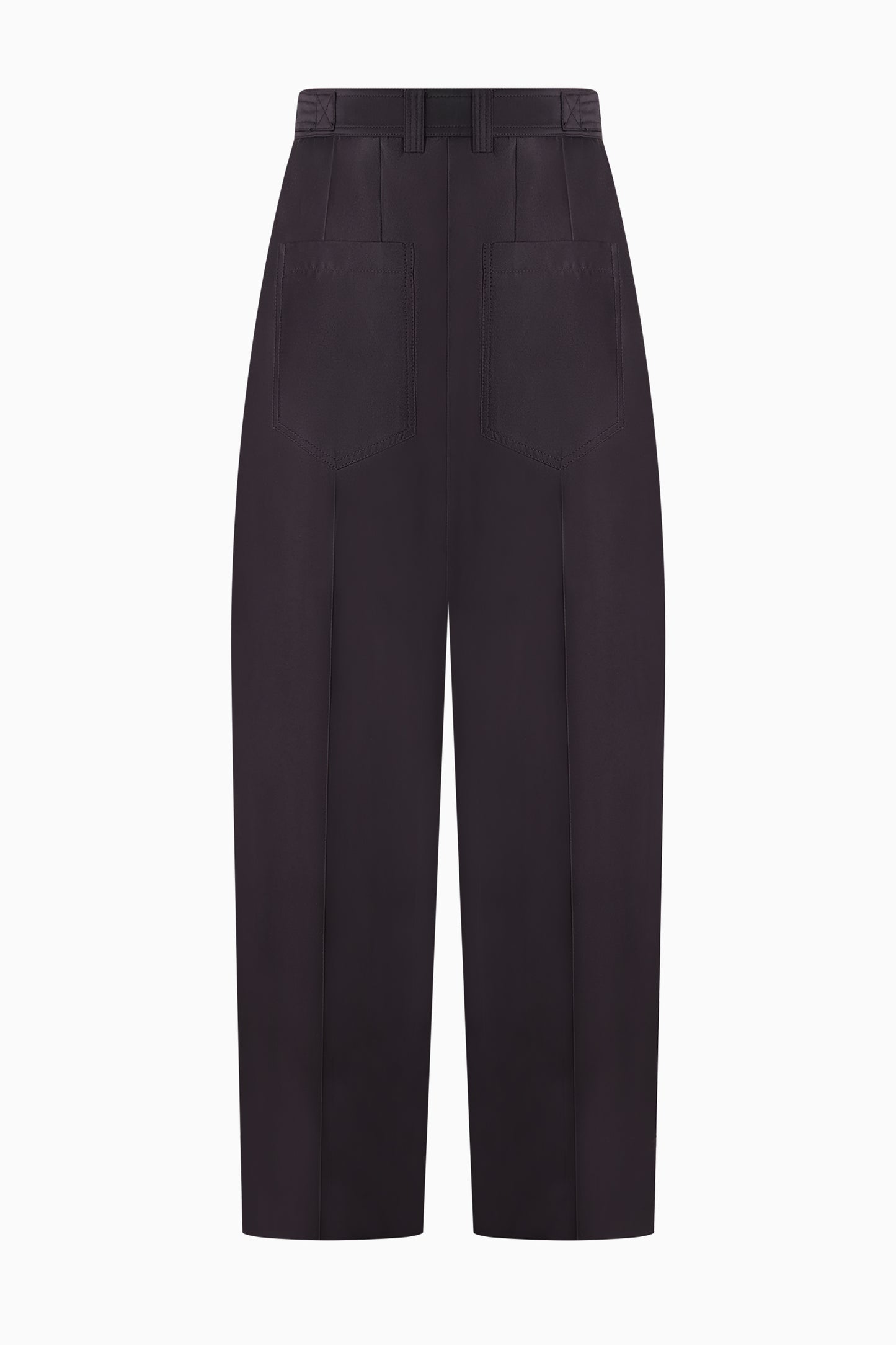 Silk Wide Leg Trouser - Black