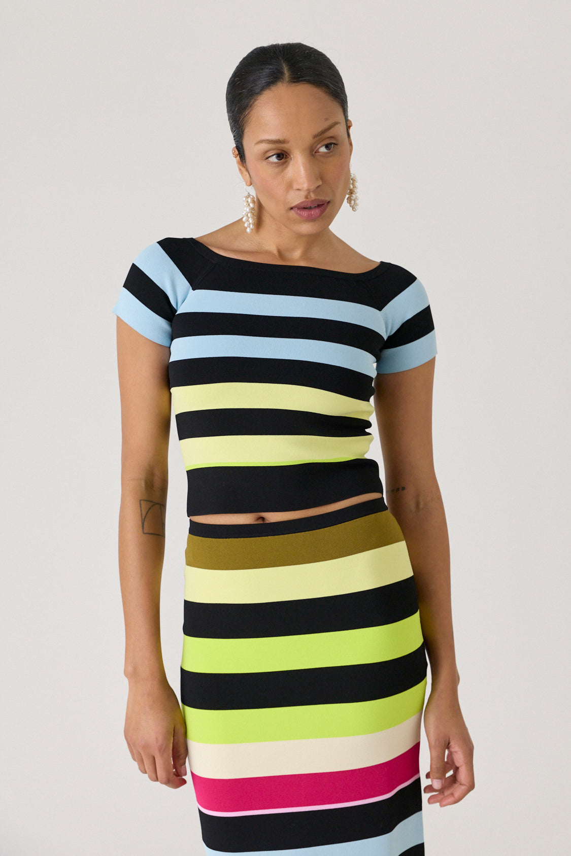 Striped Bodycon Top