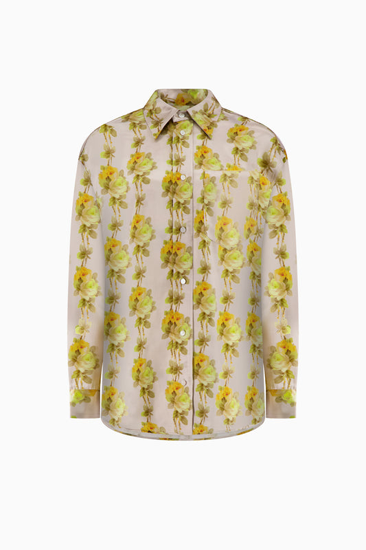 Classic Shirt with Formal Collar - Yellow