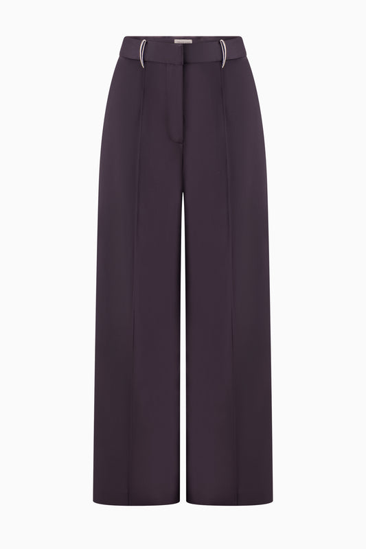 Claw Belt Loop Tailored Trousers -  Grey