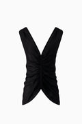Gathered Chiffon Top