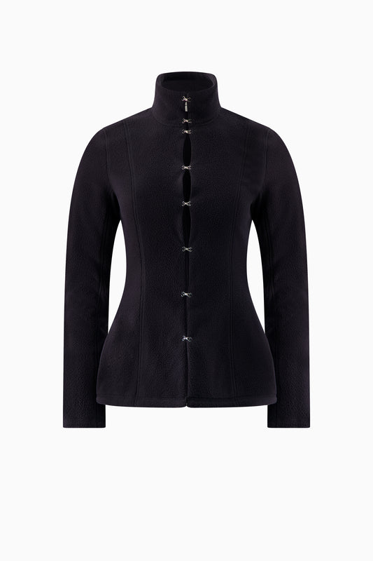 Shaped Fleece Jacket - Black