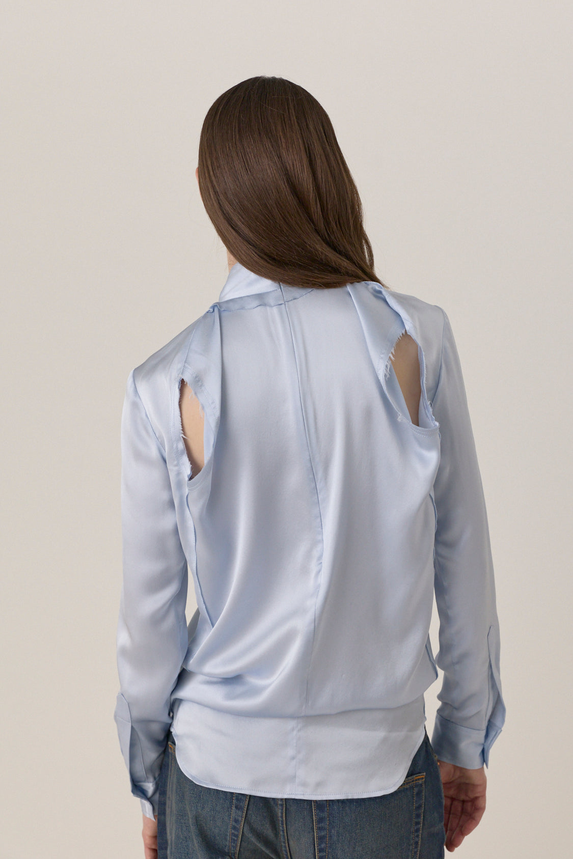 Double Blouse - Dusty Sky