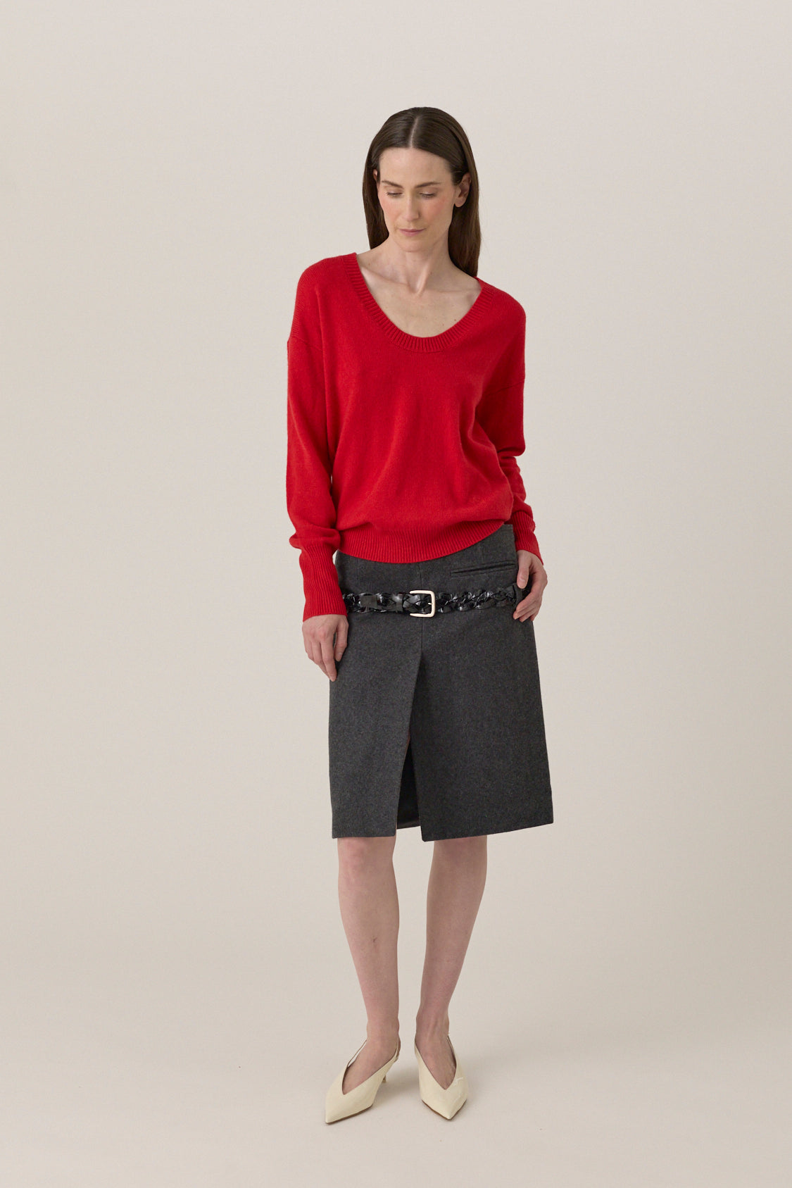 Low Waist Suit Skirt