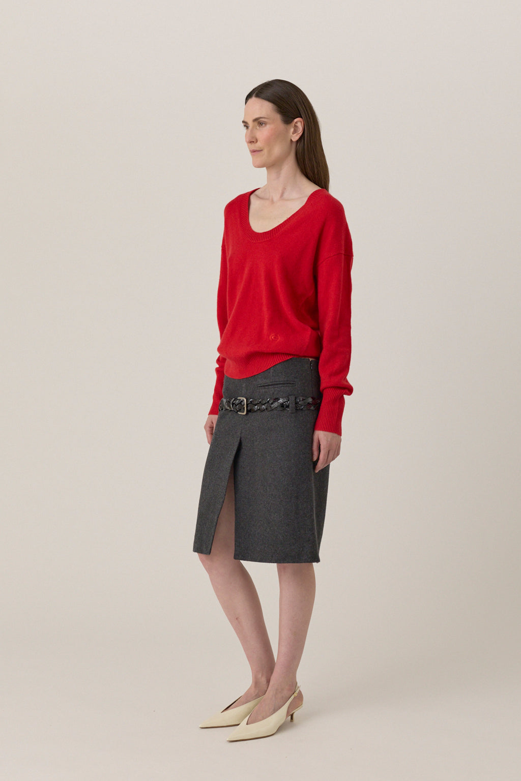 Low Waist Suit Skirt