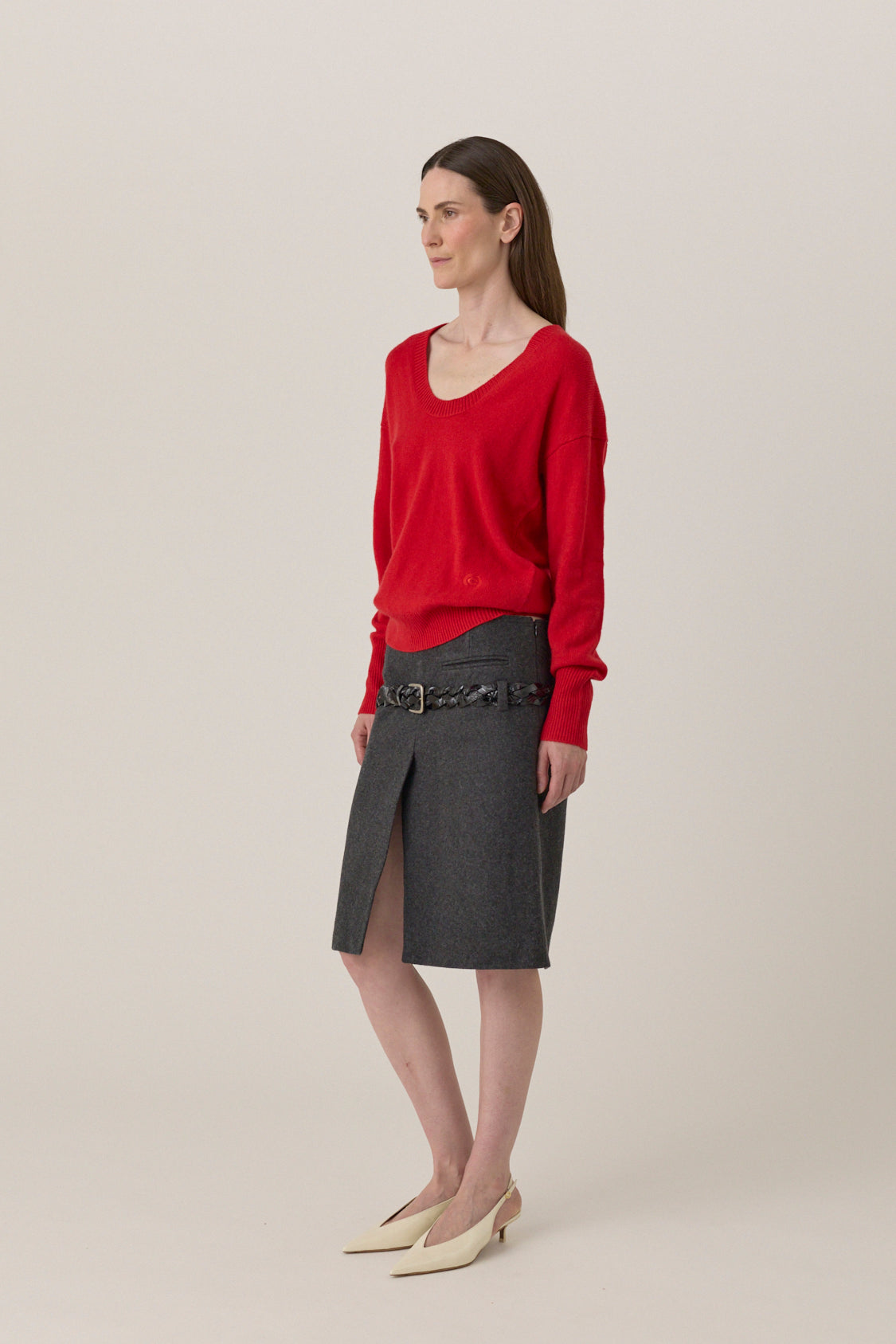 Low Waist Suit Skirt